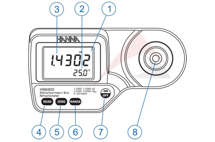 hanna HI96800 kırılma indisi ölçer