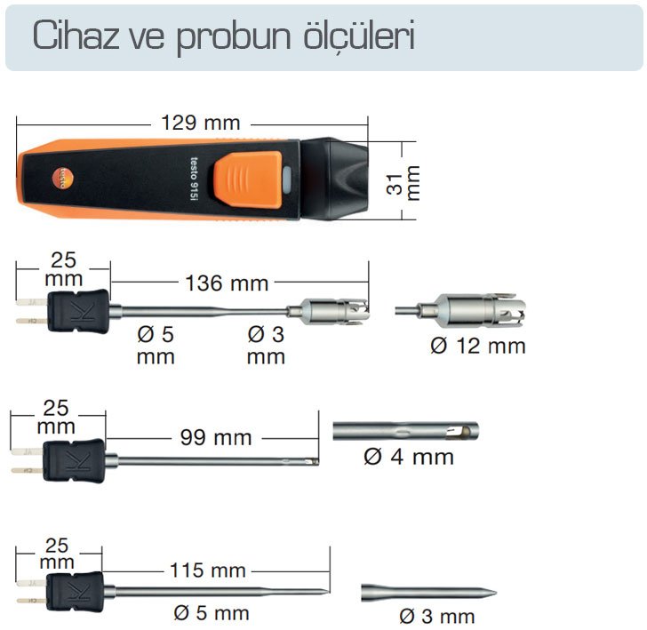 915i hava sıcaklık probu