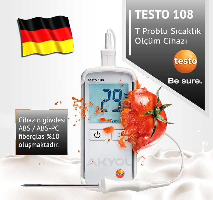 testo 108 problu gıda termometresi