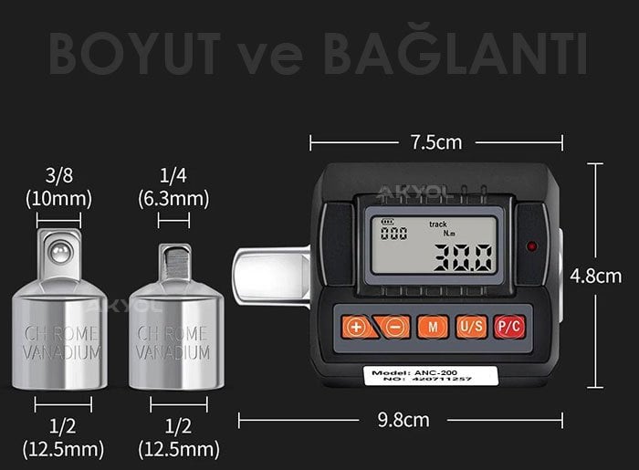 anc200 tork bağlantı