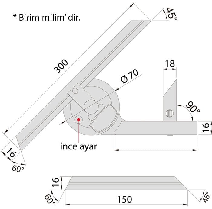 2372 analog açı ölçer