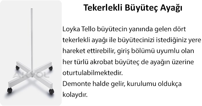 loyka tello ayaklı büyüteç