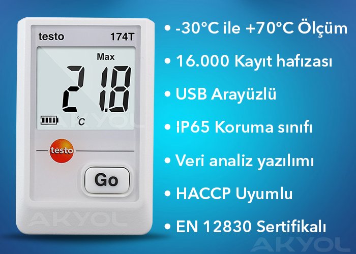 testo 174t sıcaklık takip cihazı