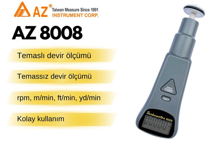 az 8008 takometre