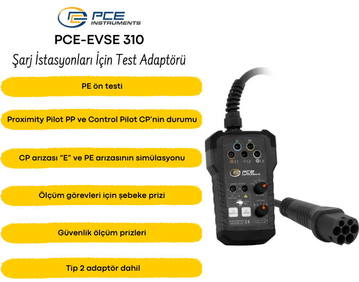 evse adaptör PCE-EVSE 310