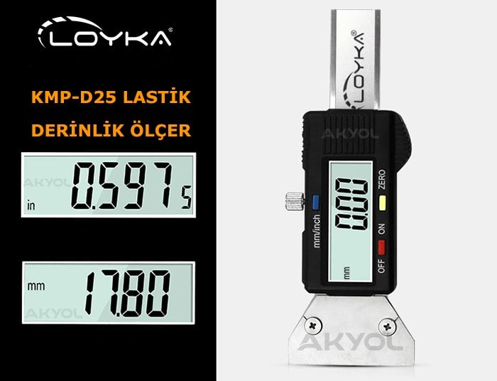 LOYKA KMP D25 LASTİK DERİNLİK KUMPASI