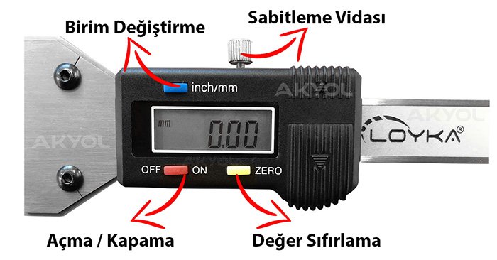 Lastik Derinlik Kumpası 0-25 mm