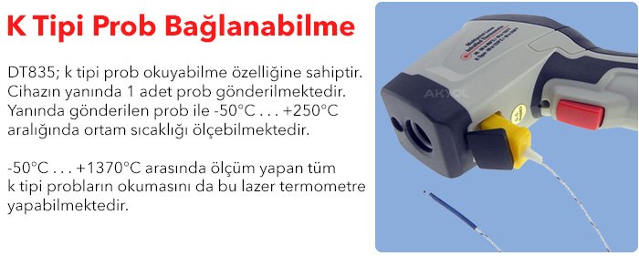 sanayi tipi sıcaklık ölçer