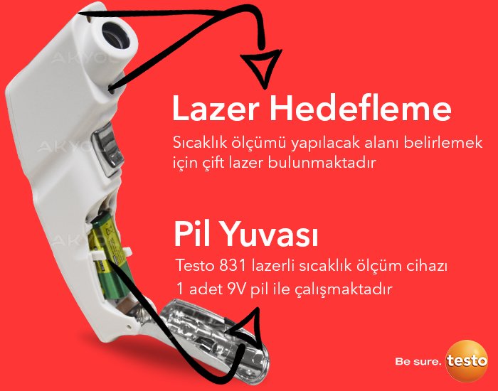 çift lazerli sıcaklık ölçer