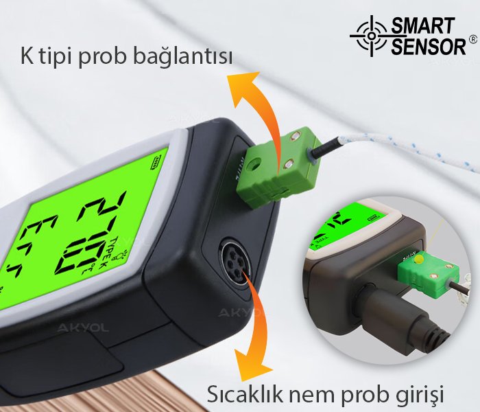 Smart sensor sıcaklık ve nem ölçer