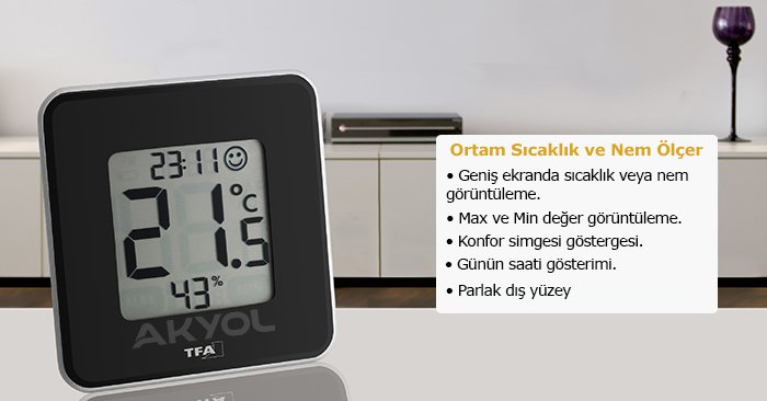 TFA 30.5021.01 sıcaklık ölçer