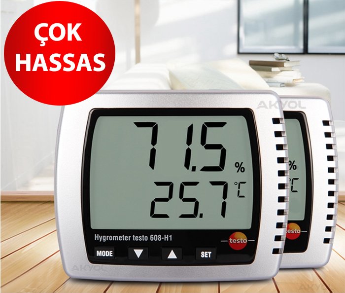 Testo 608-h1 Sıcaklık ve Nem Ölçer