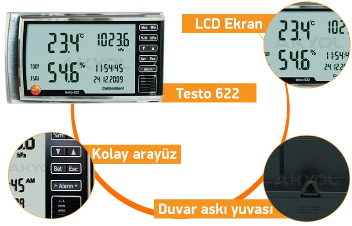 testo 622 sıcaklık ölçer