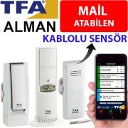 TFA WH502-BM SET Kablolu Sensörlü Akıllı Sıcaklık ve Nem Ölçer