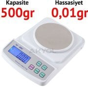 SF 400 Dijital Mutfak Terazisi - Hassasiyet: 0,01 gr. Max: 500 gr.