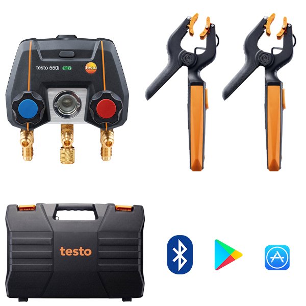 Testo 550İ Akıllı Manifold Seti