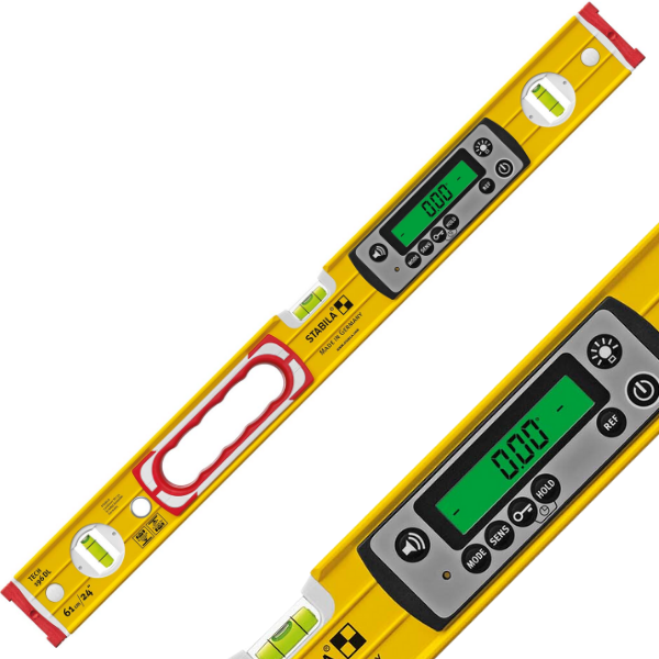 Stabila 19829 TECH 196 DL Elektronik Eğim Ölçer Su Terazisi 61cm