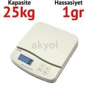 SF 550 Dijital Hassas Terazi - Hassasiyet:1 gr. Max: 25 kg.