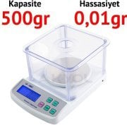 SF 400C Plus Dijital Terazi - Hassasiyet: 0,01 gr. Max: 500 gr.